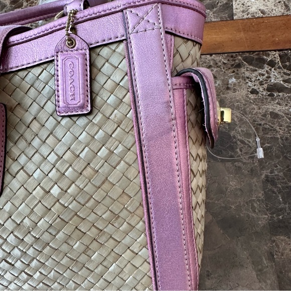 *LAST DAY* Coach Straw Boxy Bag Purse Valentine's Day gift - Picture 8 of 15